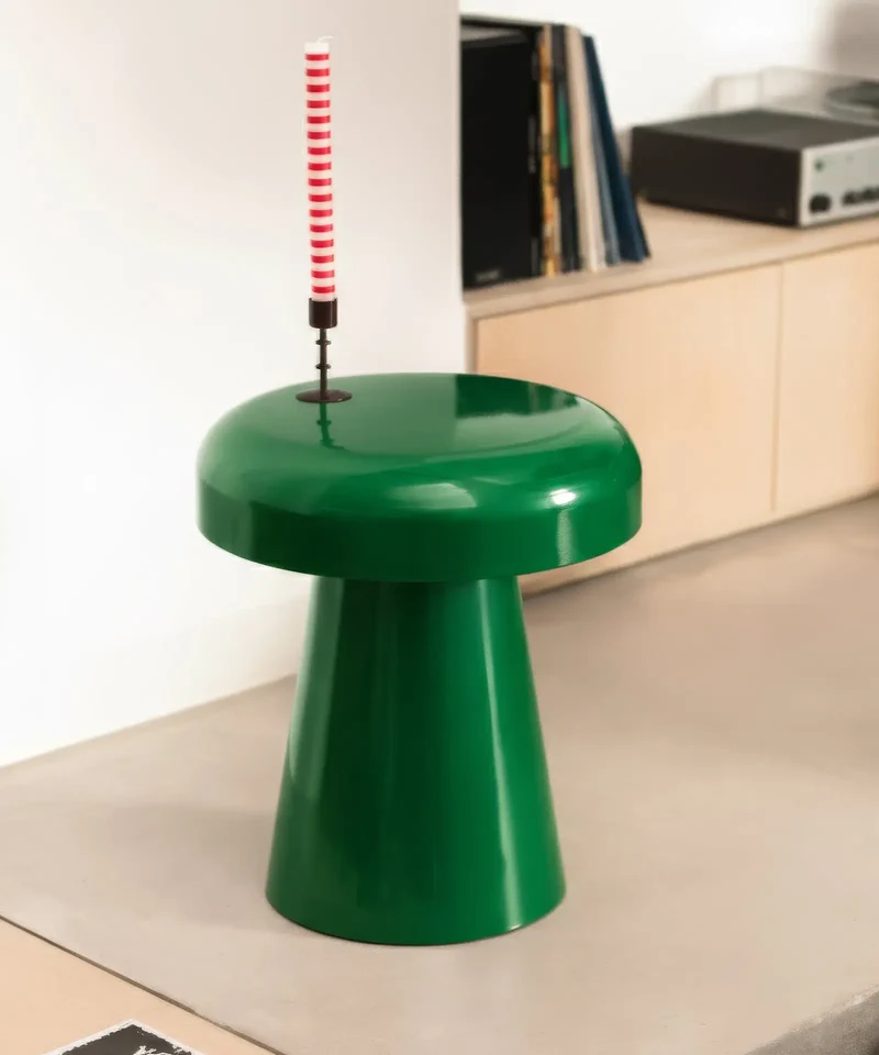 Mesa Auxiliar de Metal Mush (40x46 cm)