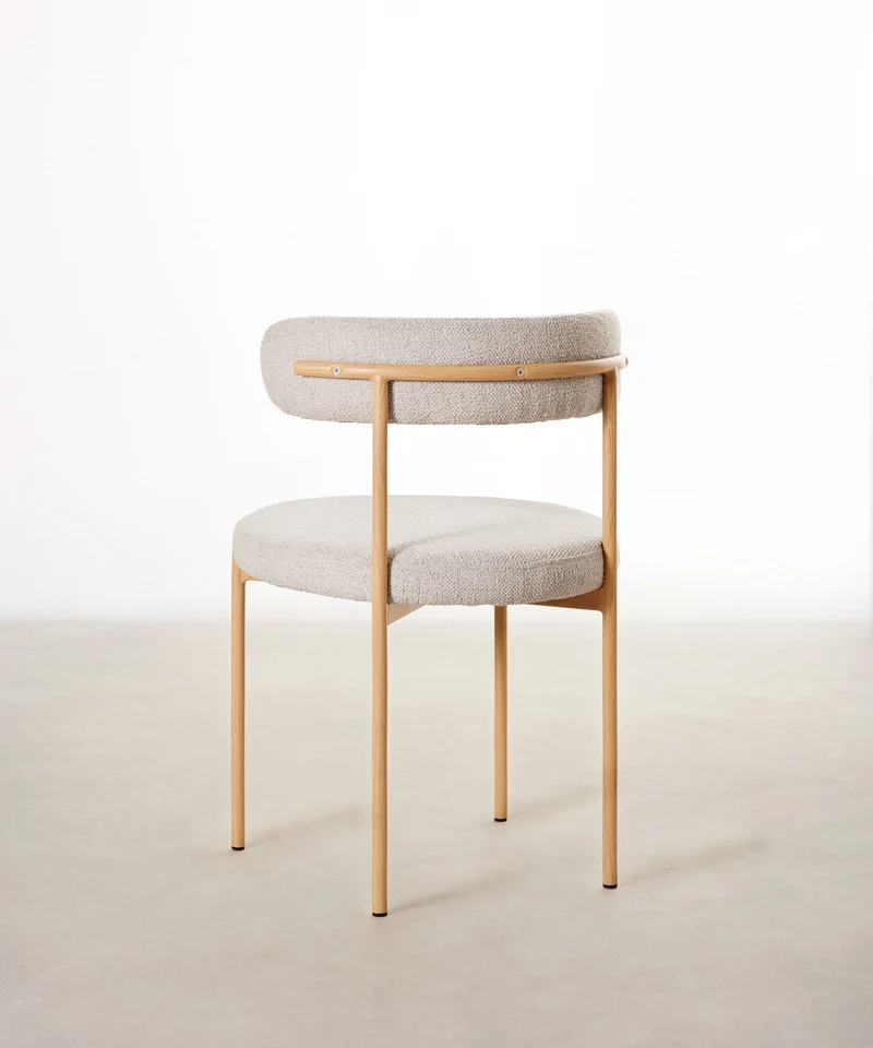 Silla de Comedor en Tela y Metal Alexia