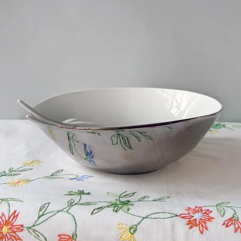SALADIER AFFAMÉ BAS, platine
