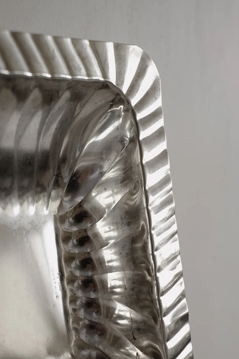 Vintage Silver-Plated Fluted Dish