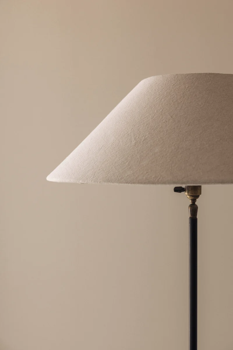 Vintage French Sculptural Adjustable Tripod Brass Floor Lamp, 1950s