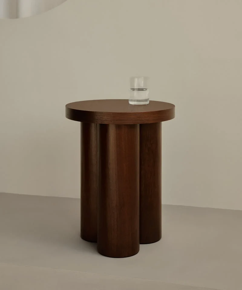 Mesita auxiliar de madera Arvin (50x40 cm)