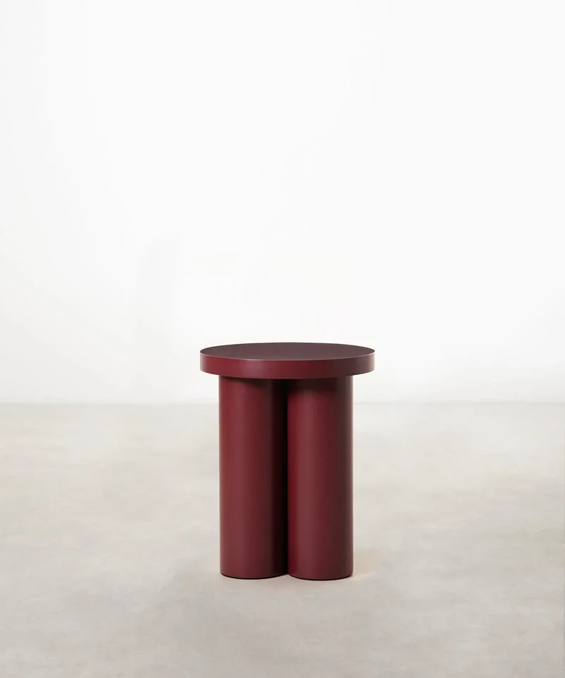 Mesita auxiliar de madera Arvin (50x40 cm)