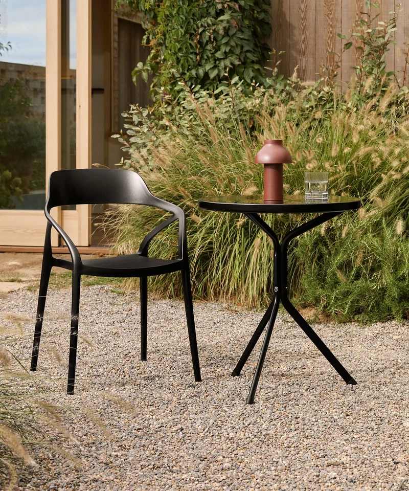 Mesa exterior de metal redonda Numa (60 x67 cm)