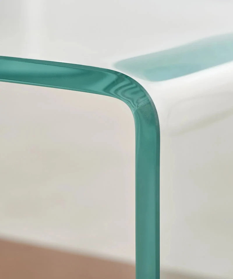 Mesa Auxiliar de Cristal Templado Aris (47x45 cm)