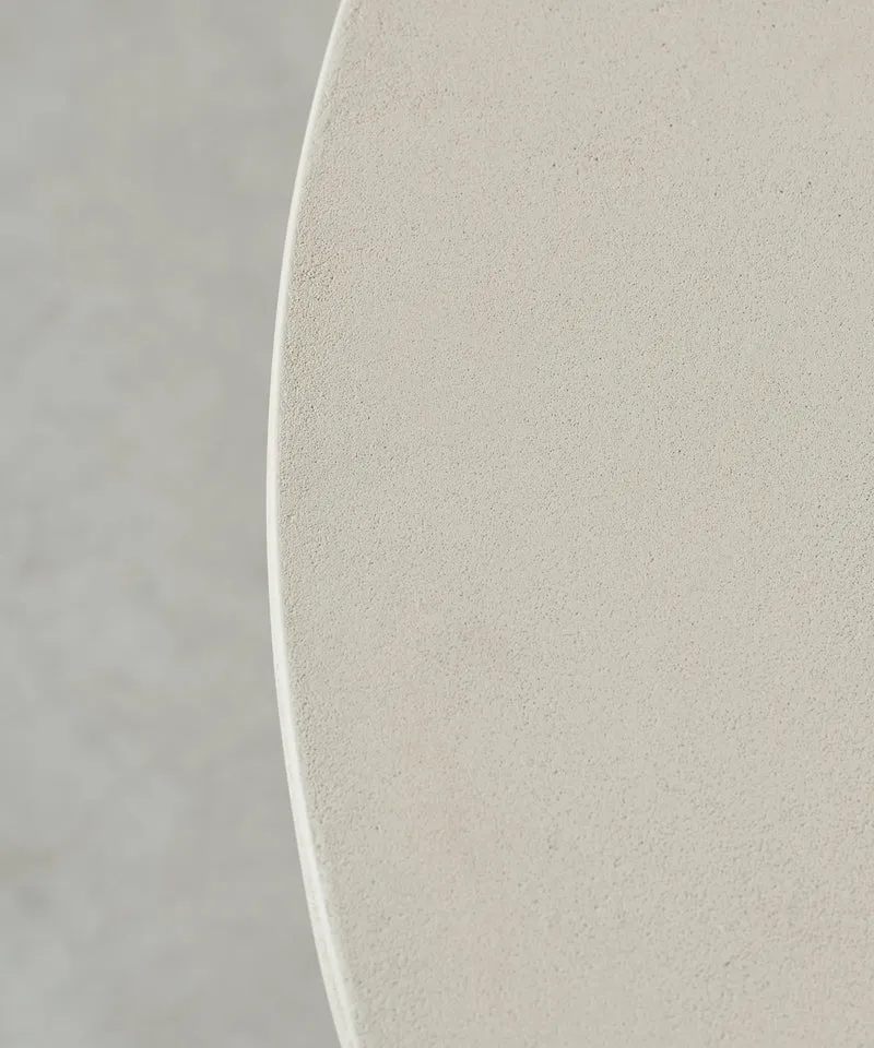 Mesa de Comedor Redonda en Microcemento Argo (80 cm)