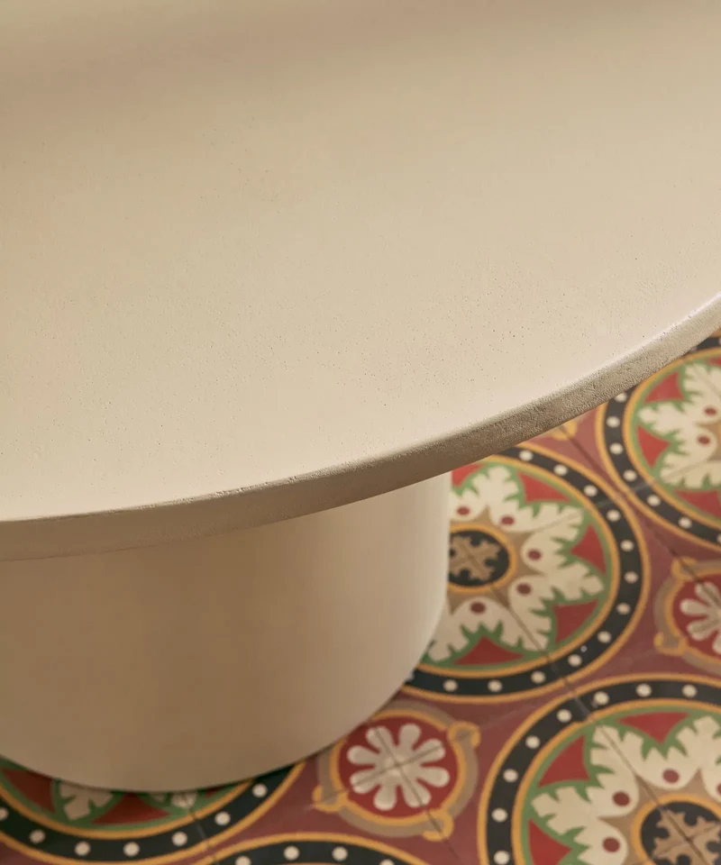 Mesa de Comedor Redonda en Microcemento Ethel