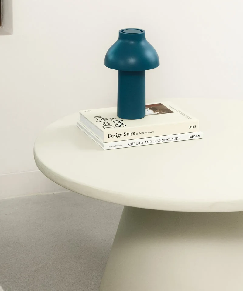 Mesa de Centro Redonda en Microcemento Hera (80 cm)