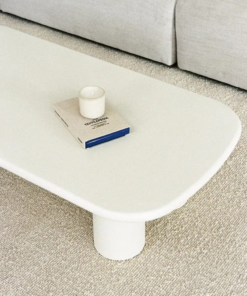 Mesa de Centro Alargada en Microcemento Sira (120 cm)