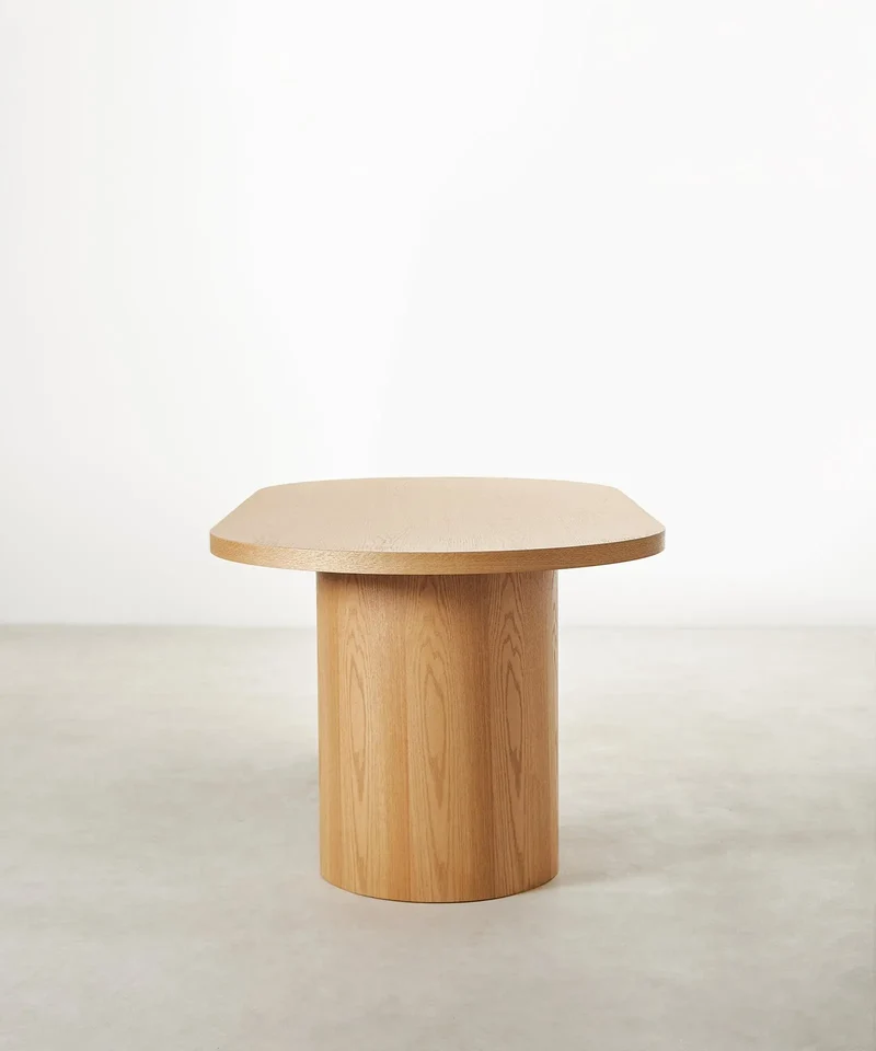 Mesa de Comedor Ovalada de Madera Lily (200 x 100 cm)