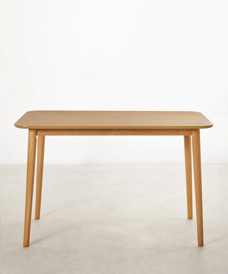 Mesa de comedor de madera rectangular Valeria (120 cm)