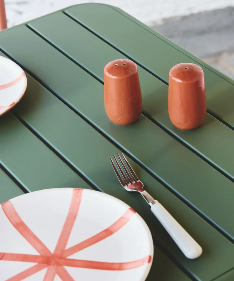 Mesa exterior de metal cuadrada Brisa (70x70 cm)