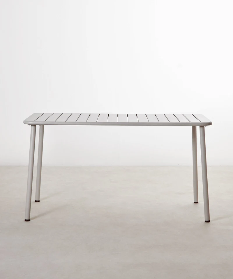 Mesa exterior de metal alargada Sora (140x70 cm)