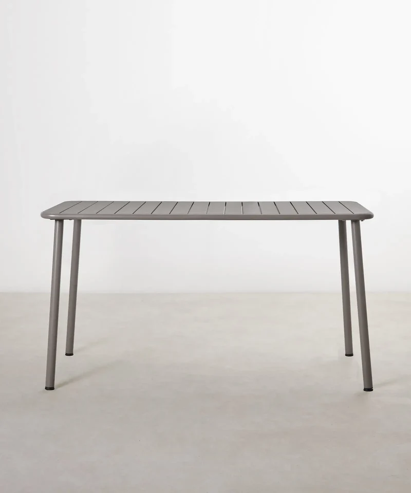 Mesa exterior de metal alargada Sora (140x70 cm)