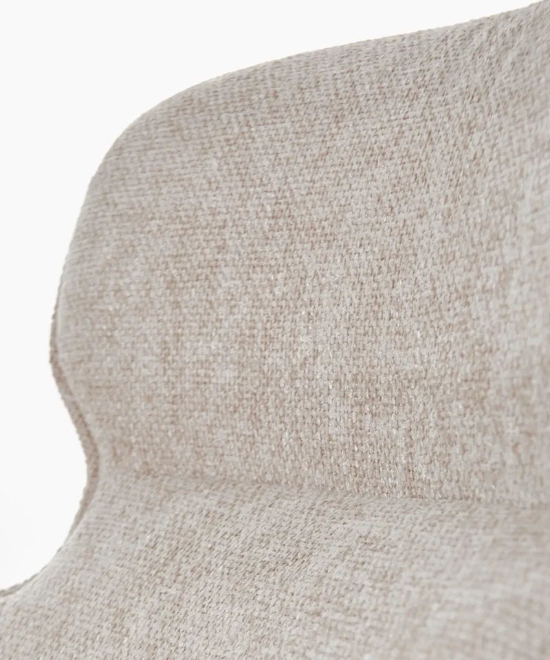Sillón giratorio en tejido suave Norden