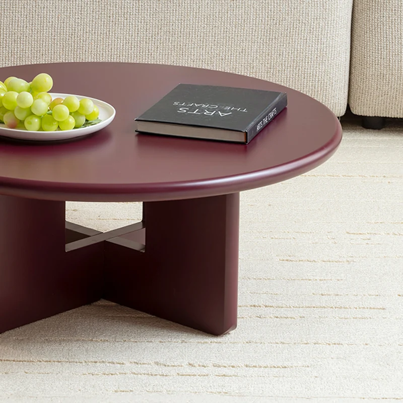 Table basse mate ronde Aine [80 cm]