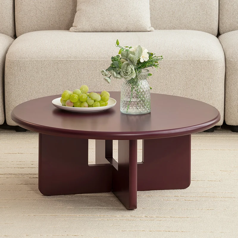 Table basse mate ronde Aine [80 cm]