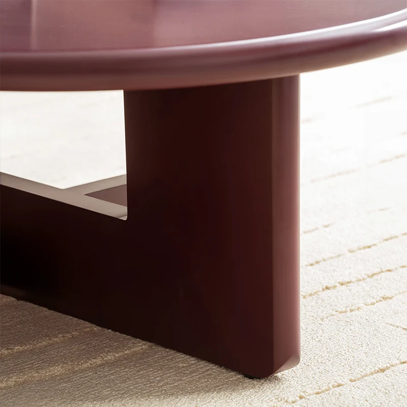 Table basse mate ronde Aine [80 cm]