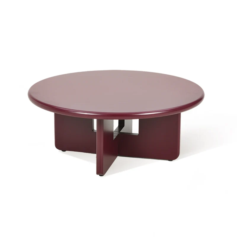 Table basse mate ronde Aine [80 cm]