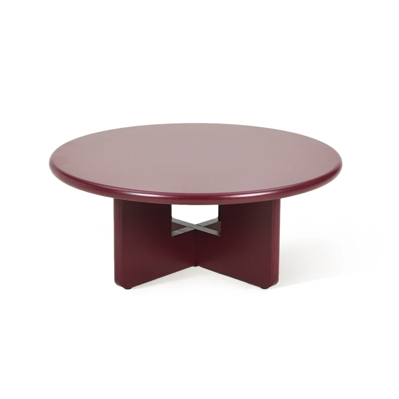 Table basse mate ronde Aine [80 cm]