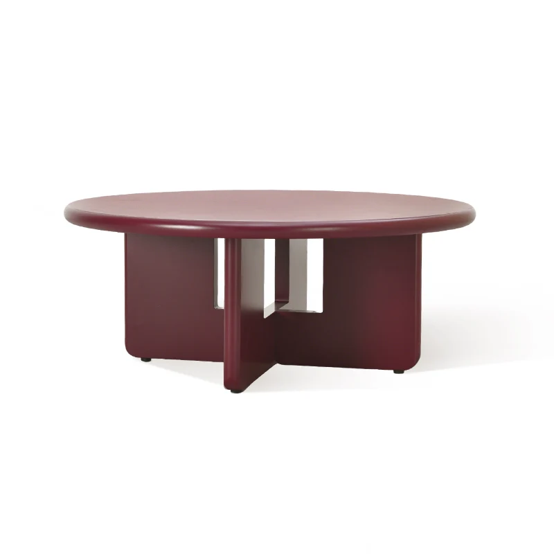 Table basse mate ronde Aine [80 cm]