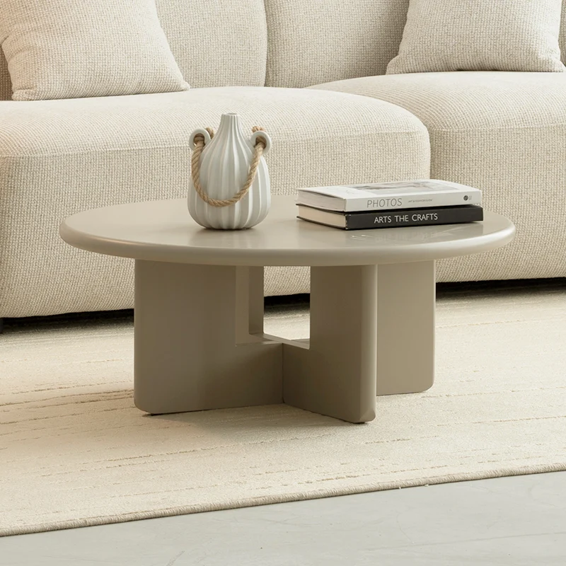 Table basse mate ronde Aine [80 cm]