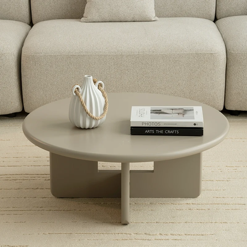 Table basse mate ronde Aine [80 cm]