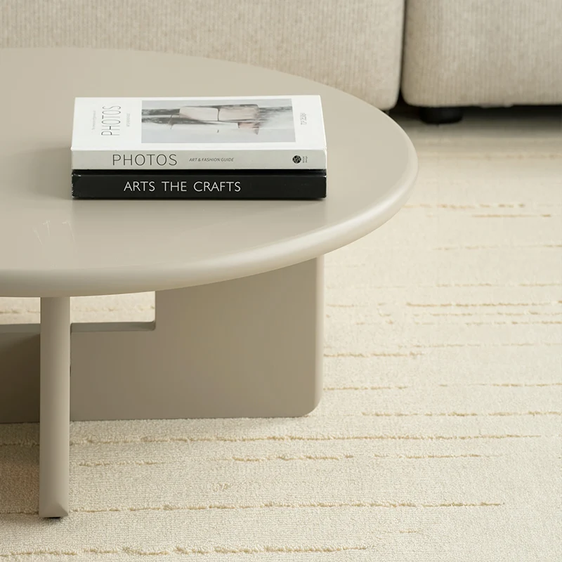 Table basse mate ronde Aine [80 cm]