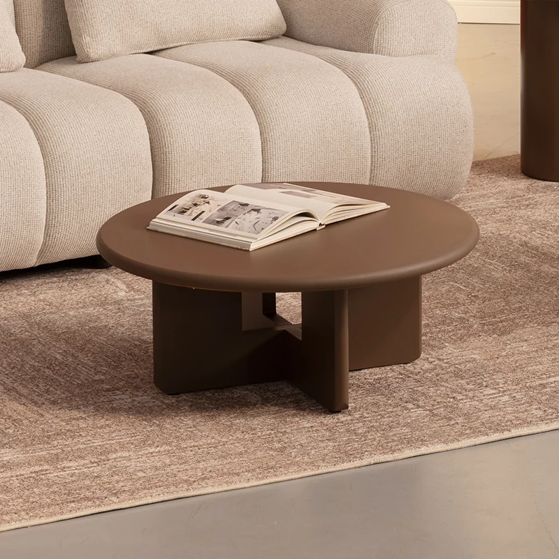 Table basse mate ronde Aine [80 cm]