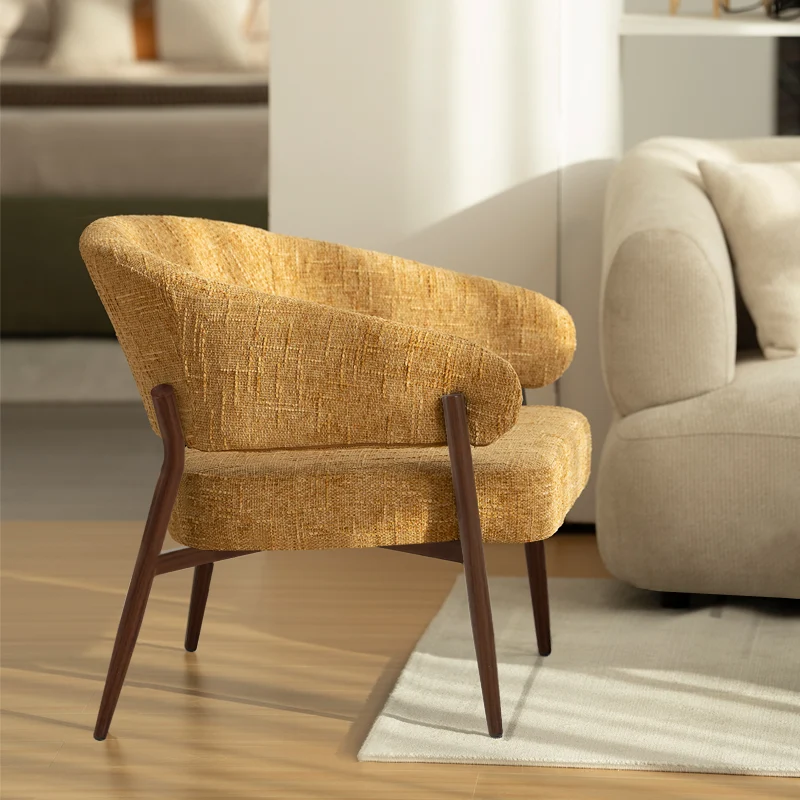 Fauteuil de salon Quinn [Tissu effet lin]