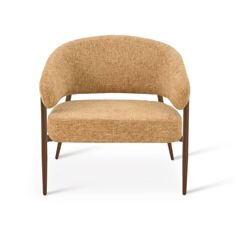 Fauteuil de salon Quinn [Tissu effet lin]