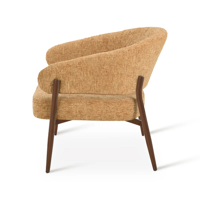 Fauteuil de salon Quinn [Tissu effet lin]