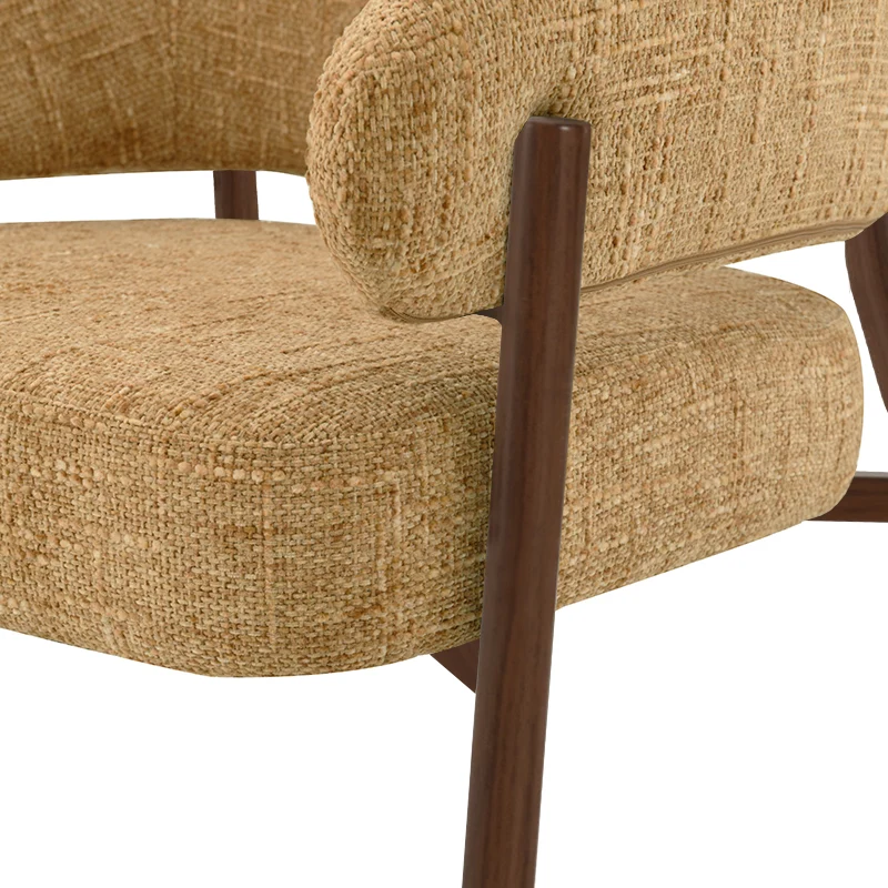 Fauteuil de salon Quinn [Tissu effet lin]