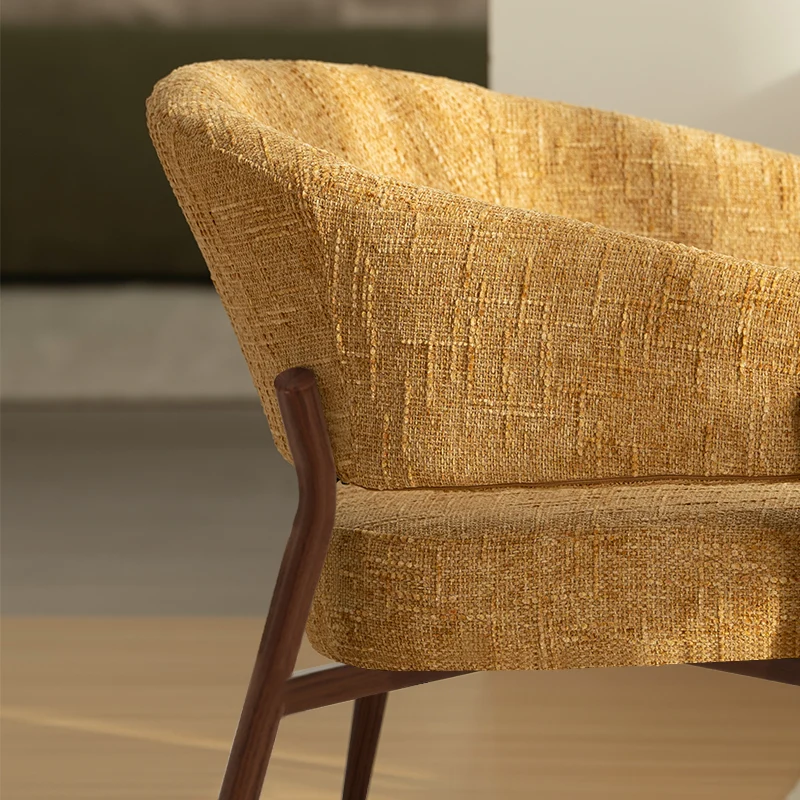 Fauteuil de salon Quinn [Tissu effet lin]