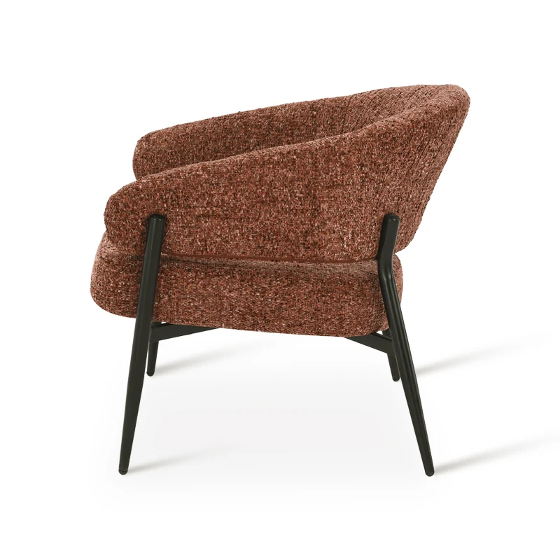 Fauteuil de salon Quinn [Tissu effet lin]