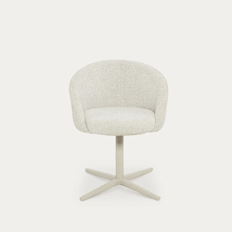 Fauteuil salle à manger pivotantes à 360° Paislee [Tissu effet lin]