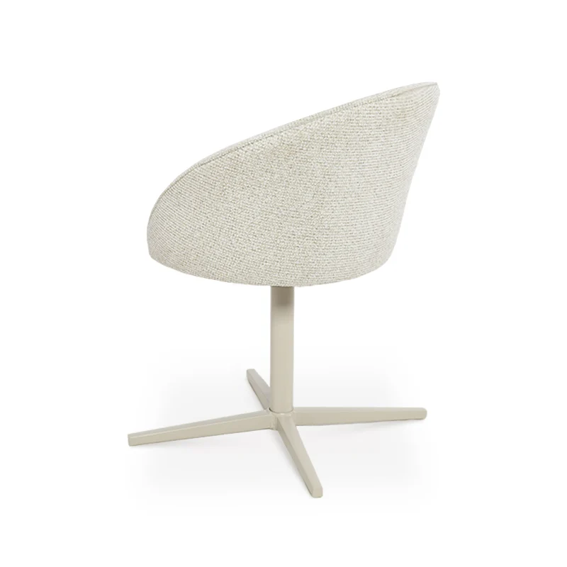 Fauteuil salle à manger pivotantes à 360° Paislee [Tissu effet lin]