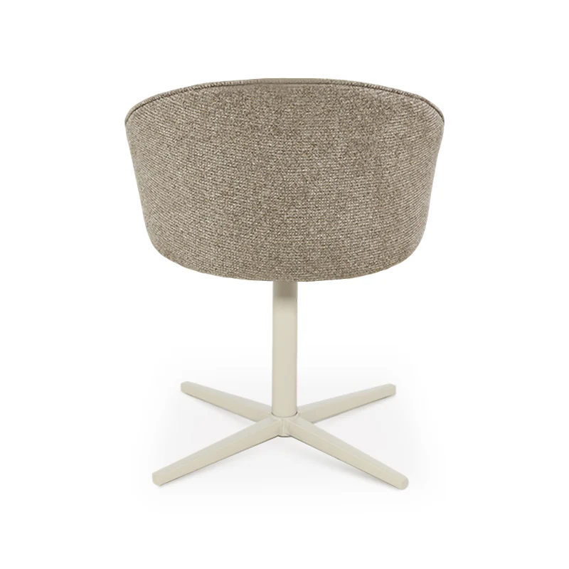 Fauteuil salle à manger pivotantes à 360° Paislee [Tissu effet lin]