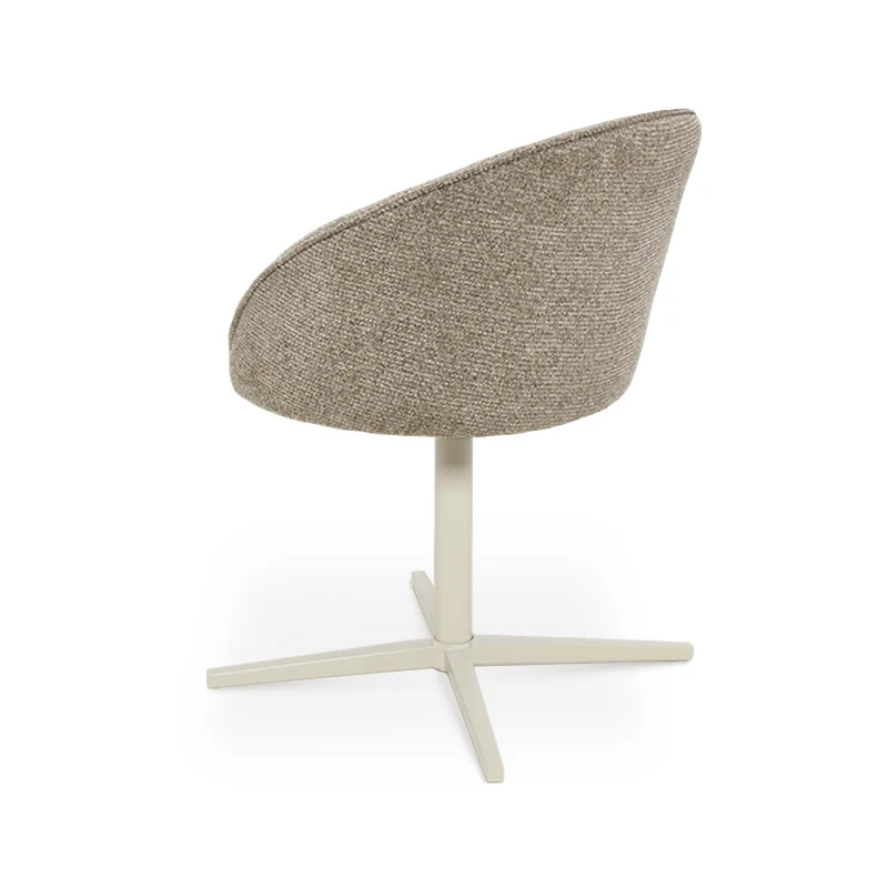 Fauteuil salle à manger pivotantes à 360° Paislee [Tissu effet lin]