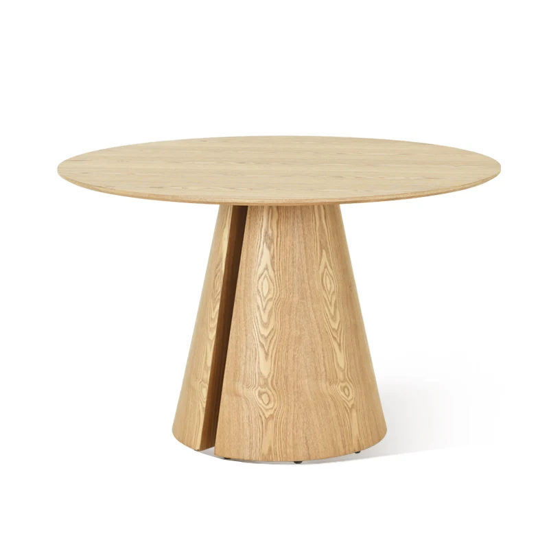 Table de salle à manger ronde Isabeau [Couleur chêne] [120 cm]