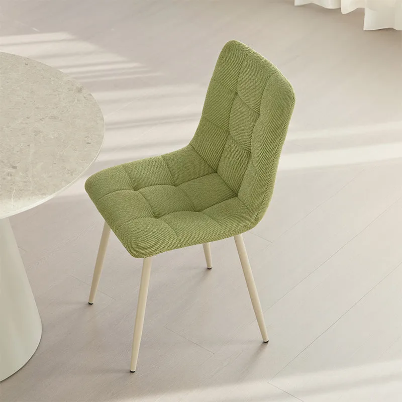 Chaise de Salle à Manger Aoife [Lot de 2] [Tissu effet lin] [Jambes de couleur claire]