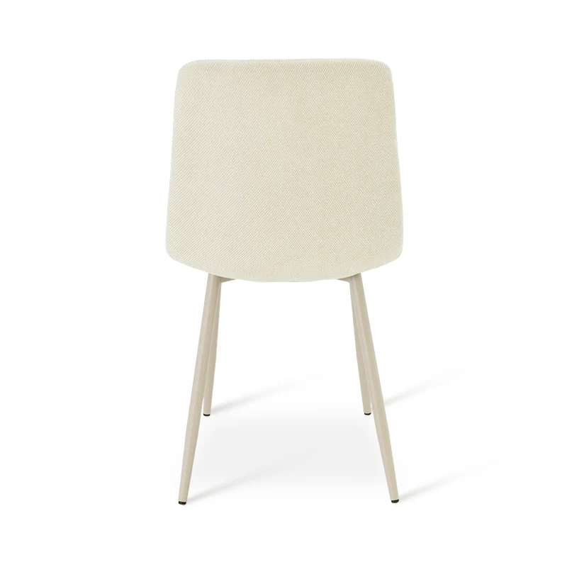 Chaise de Salle à Manger Aoife [Lot de 2] [Tissu effet lin] [Jambes de couleur claire]