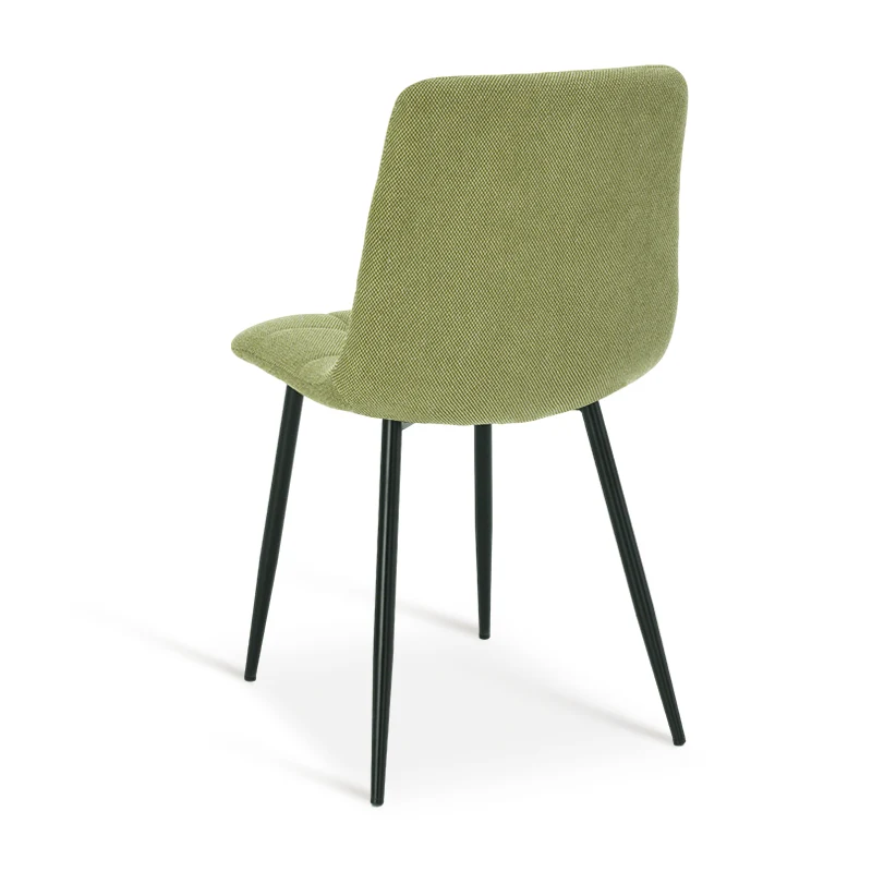 Chaise de Salle à Manger Aoife [Lot de 2] [Tissu effet lin] [Jambes de couleur claire]