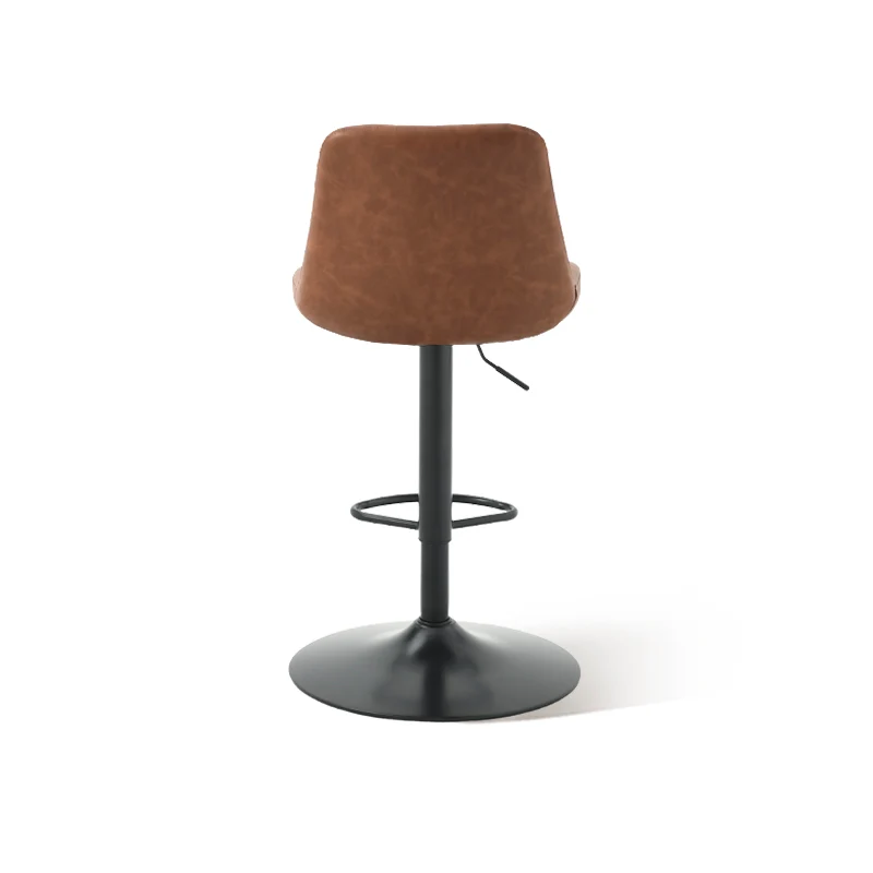 Tabouret De Bar Jarvis AH [Lot de 2] [Simili cuir] [62cm-82cm]