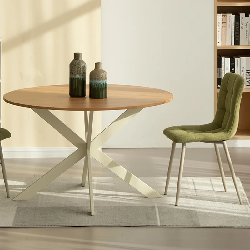Table de salle à manger ronde Tilly [Couleur du bois] [120 cm]