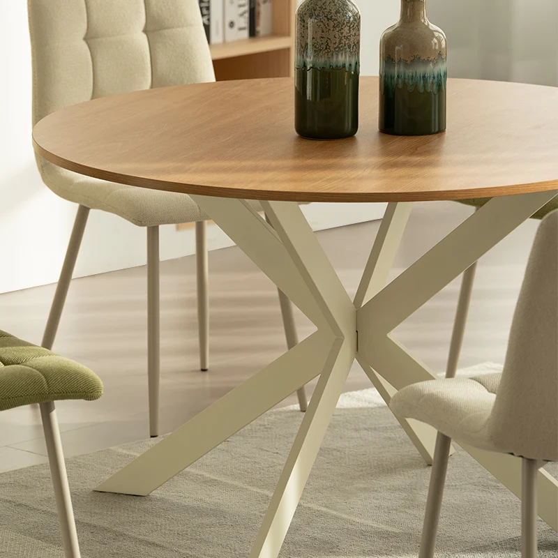 Table de salle à manger ronde Tilly [Couleur du bois] [120 cm]