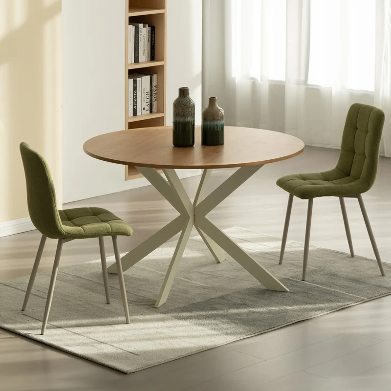 Table de salle à manger ronde Tilly [Couleur du bois] [120 cm]