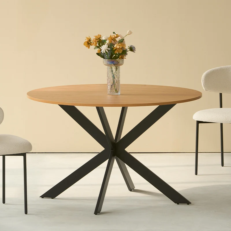 Table de salle à manger ronde Tilly [Couleur du bois] [120 cm]