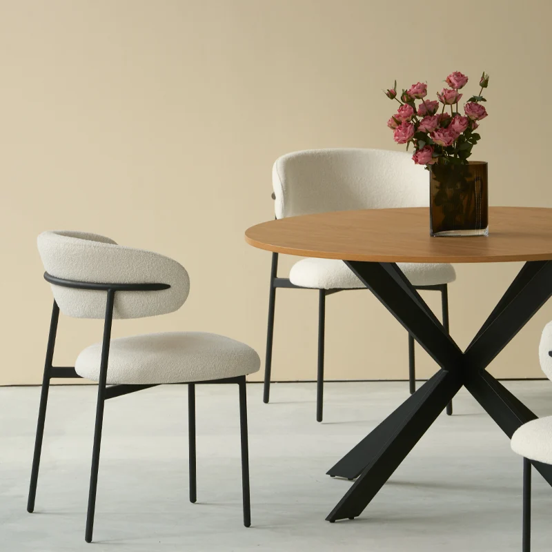 Table de salle à manger ronde Tilly [Couleur du bois] [120 cm]