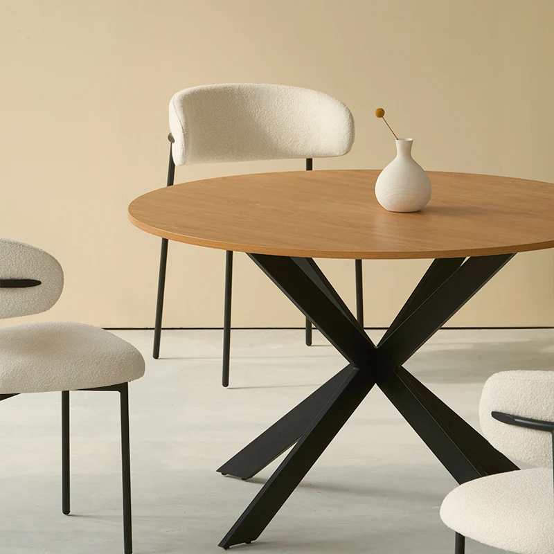 Table de salle à manger ronde Tilly [Couleur du bois] [120 cm]